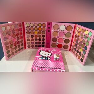 Hello Kitty 117 Eyeshadow Palette - Pink, Gold, and Brown Hues